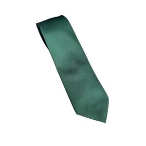 VintageWembley Wemlon Green Tie 1960s–70s Mid-Century Classic IvyLeague MadMen